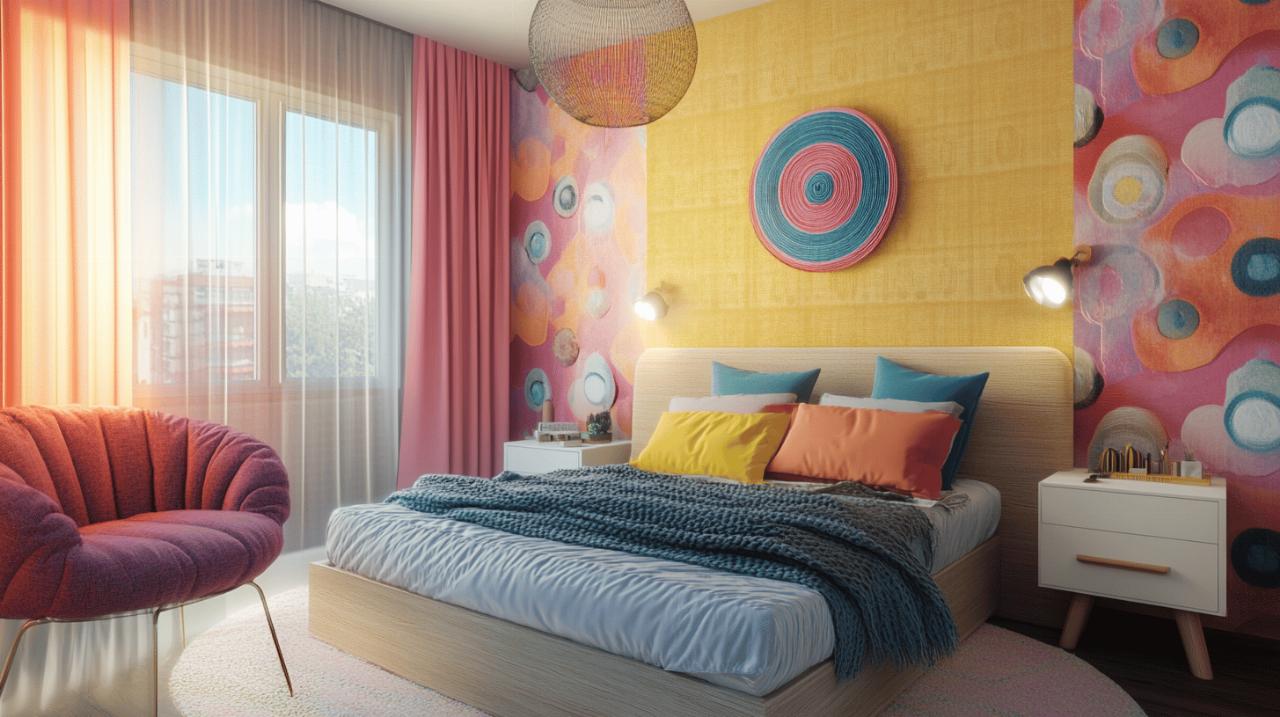 4 criteres pour trouver le papier peint pour chambre d’ado : entre beton brut et bois chaleureux